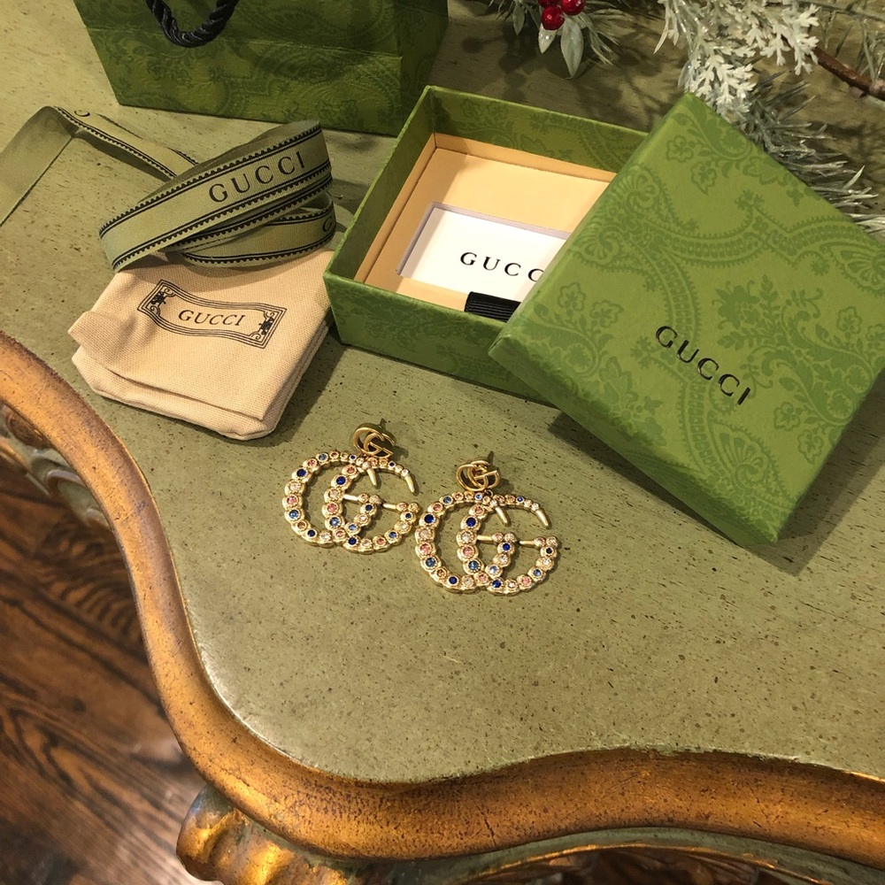 Gucci multicolor stone earrings